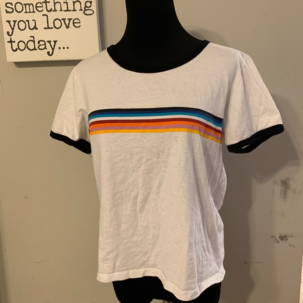 White striped T-shirt